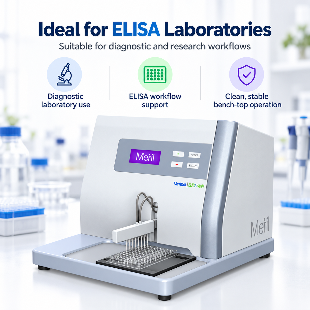 Meril EIAWash ELISA Plate Washer | Microplate Washer | Microsidd
