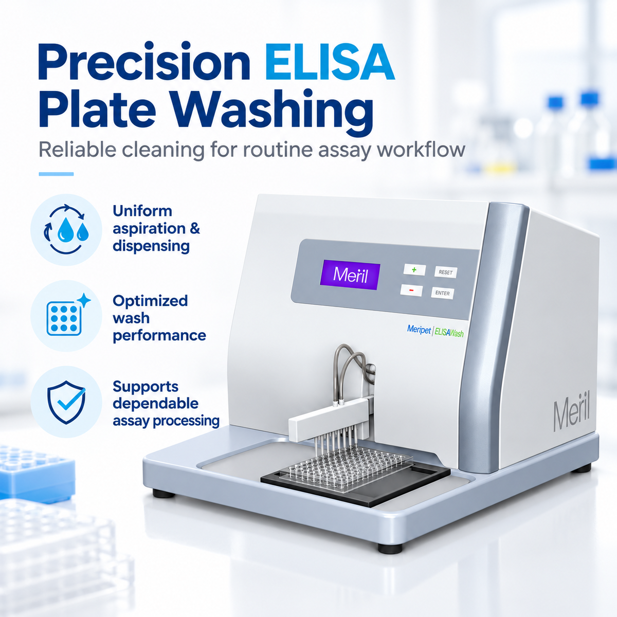 Meril EIAWash ELISA Plate Washer | Microplate Washer | Microsidd