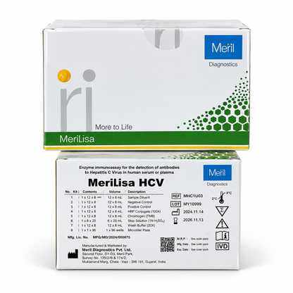 Meril MeriLisa HCV ELISA 3.0 96 Tests | Microsidd