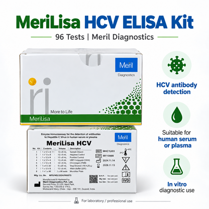 Meril MeriLisa HCV ELISA 3.0 96 Tests | Microsidd