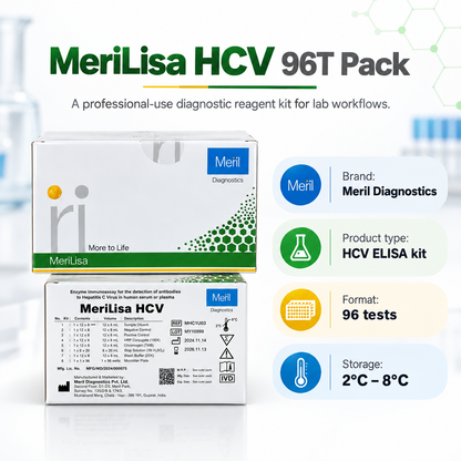 Meril MeriLisa HCV ELISA 3.0 96 Tests | Microsidd