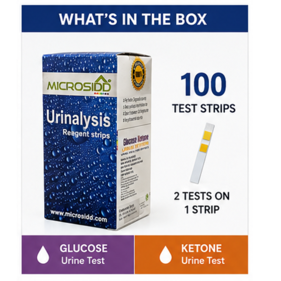 Microsidd Glucose Ketone Urine Test Strips