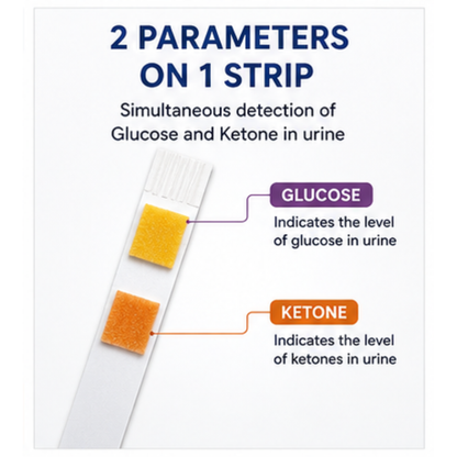 Microsidd Glucose Ketone Urine Test Strips