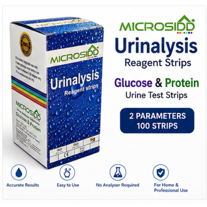 Microsidd Glucose Protein Urine Test Strips