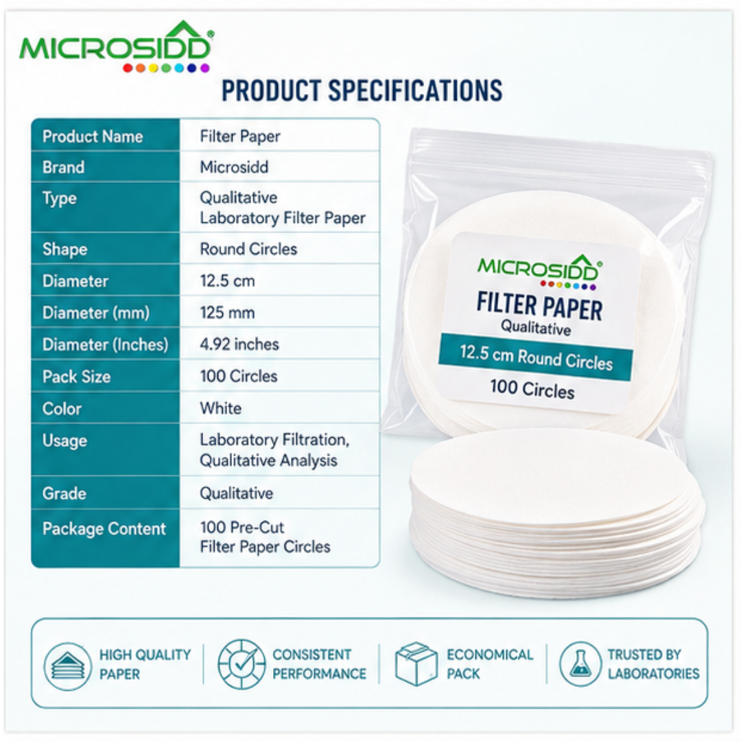 buy filter paper online India, laboratory filter paper price India, filter paper 100 circles online, Microsidd laboratory filter paper