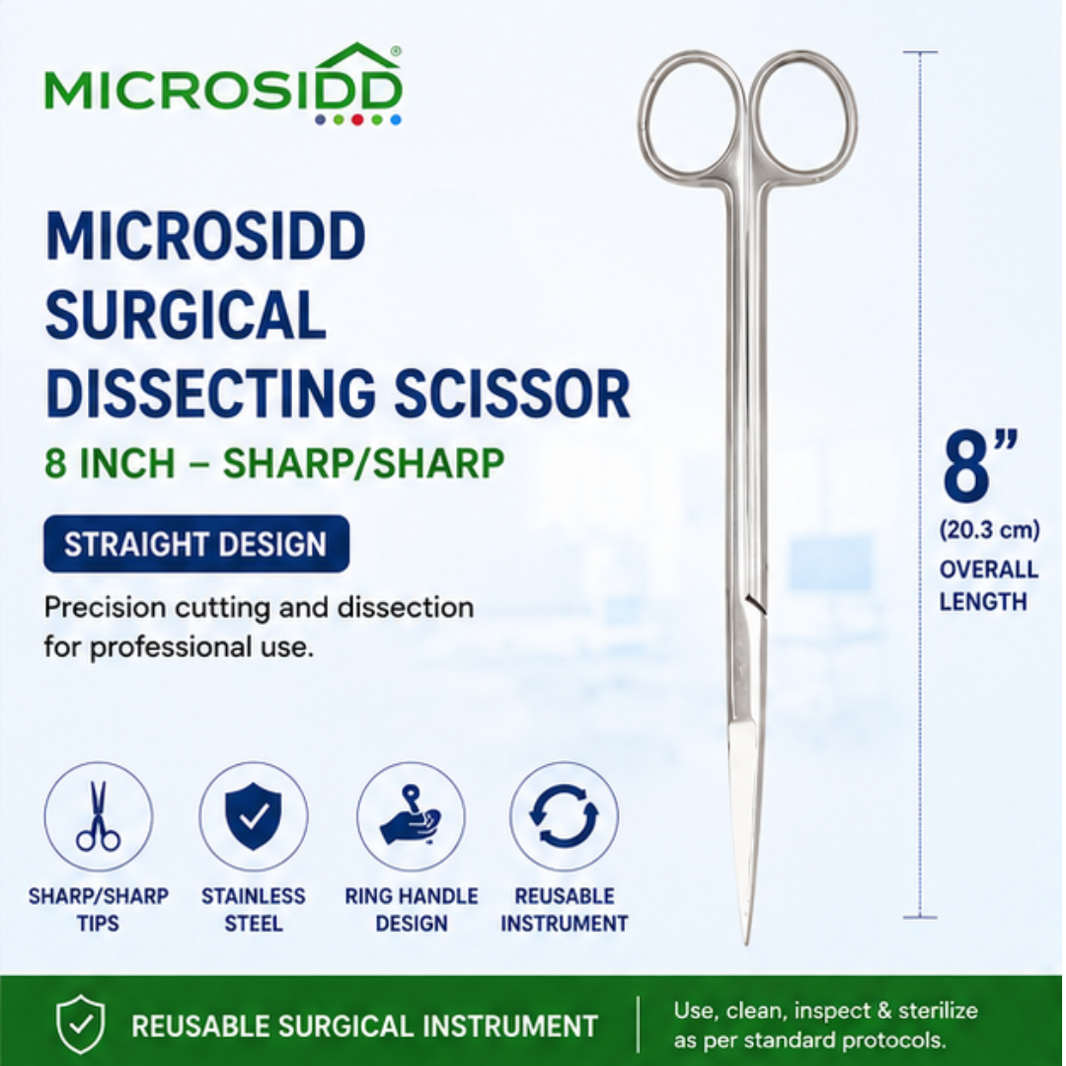 Dissecting Scissor 8 Inch Sharp/Sharp | Microsidd