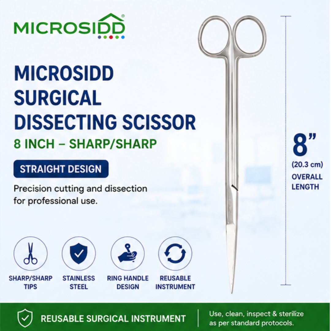 Dissecting Scissor 8 Inch Sharp/Sharp | Microsidd