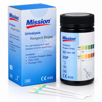 Mission 2GP Glucose + Protein Urine Test Strips | 2 Parameter Urinalysis | 100 Tests