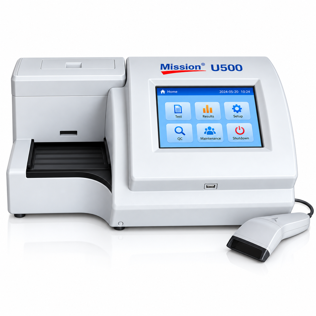 Mission U500 Urine Analyzer | Semi-Automatic Urinalysis Analyzer | 500 Tests/Hour