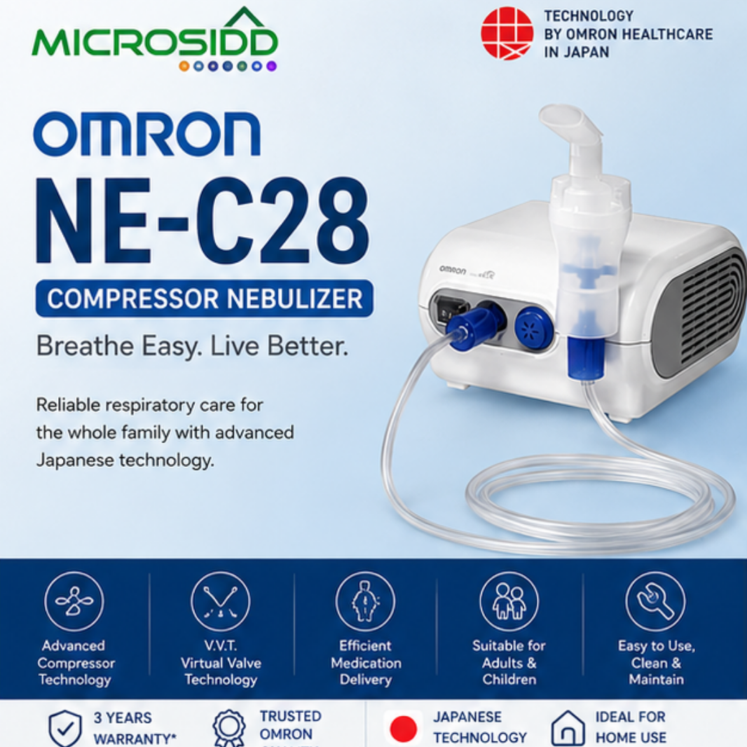 Omron NE-C28 compressor nebulizer machine for adults and children