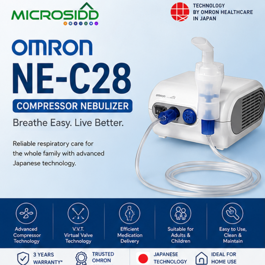 Omron NE-C28 compressor nebulizer machine for adults and children