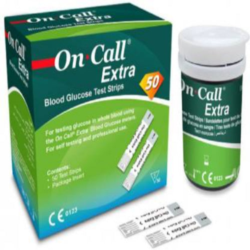 Oncall Extra Glucometer Strips 100