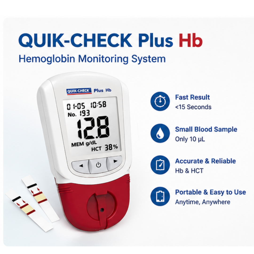 Quikchek Plus Hb Meter Hemoglobin Monitor from ACON