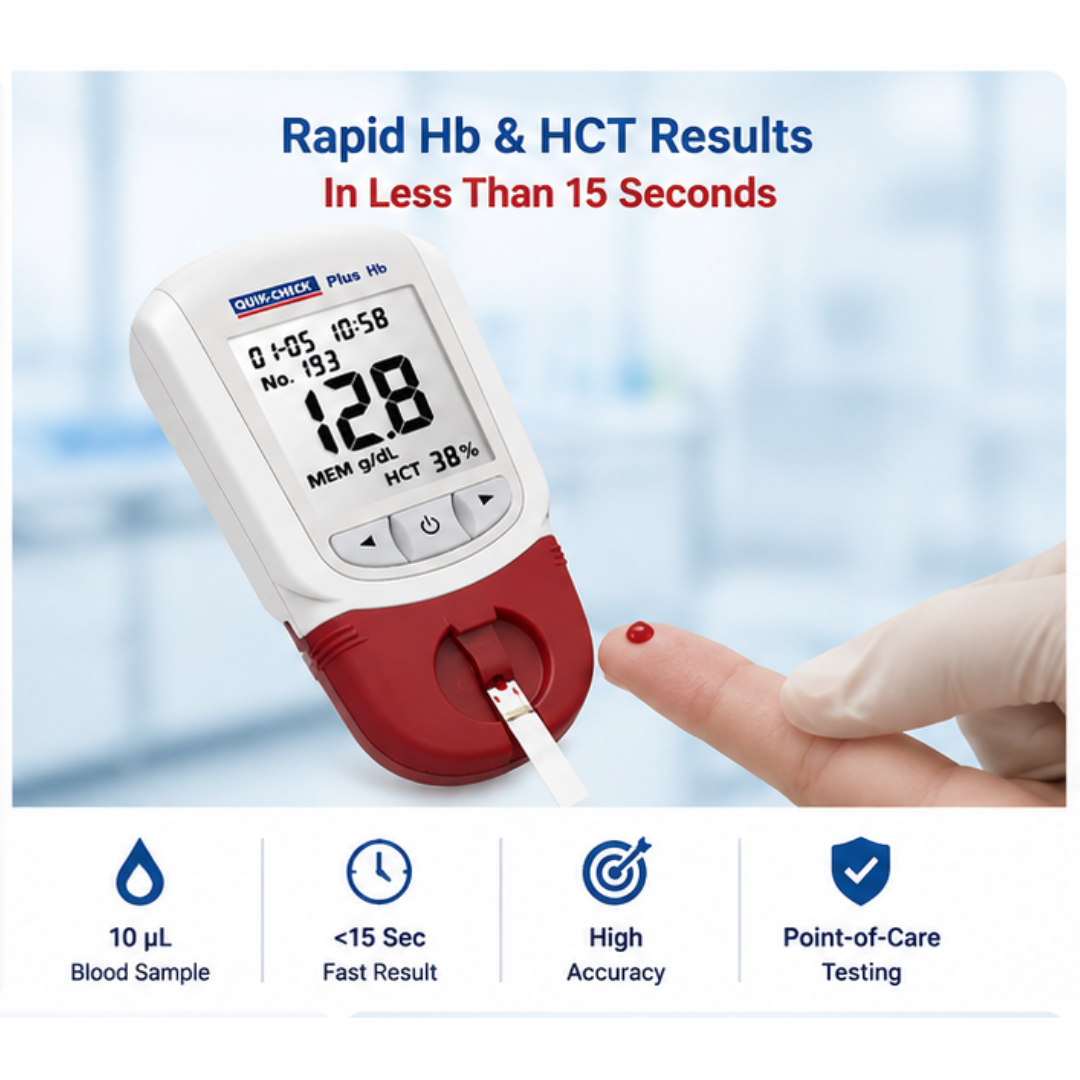 Quikchek Plus Hb Meter Hemoglobin Monitor from ACON