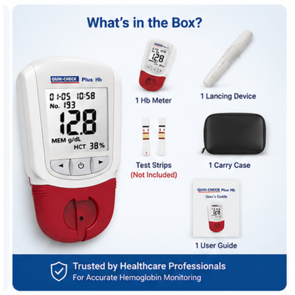 Quikchek Plus Hb Meter Hemoglobin Monitor from ACON