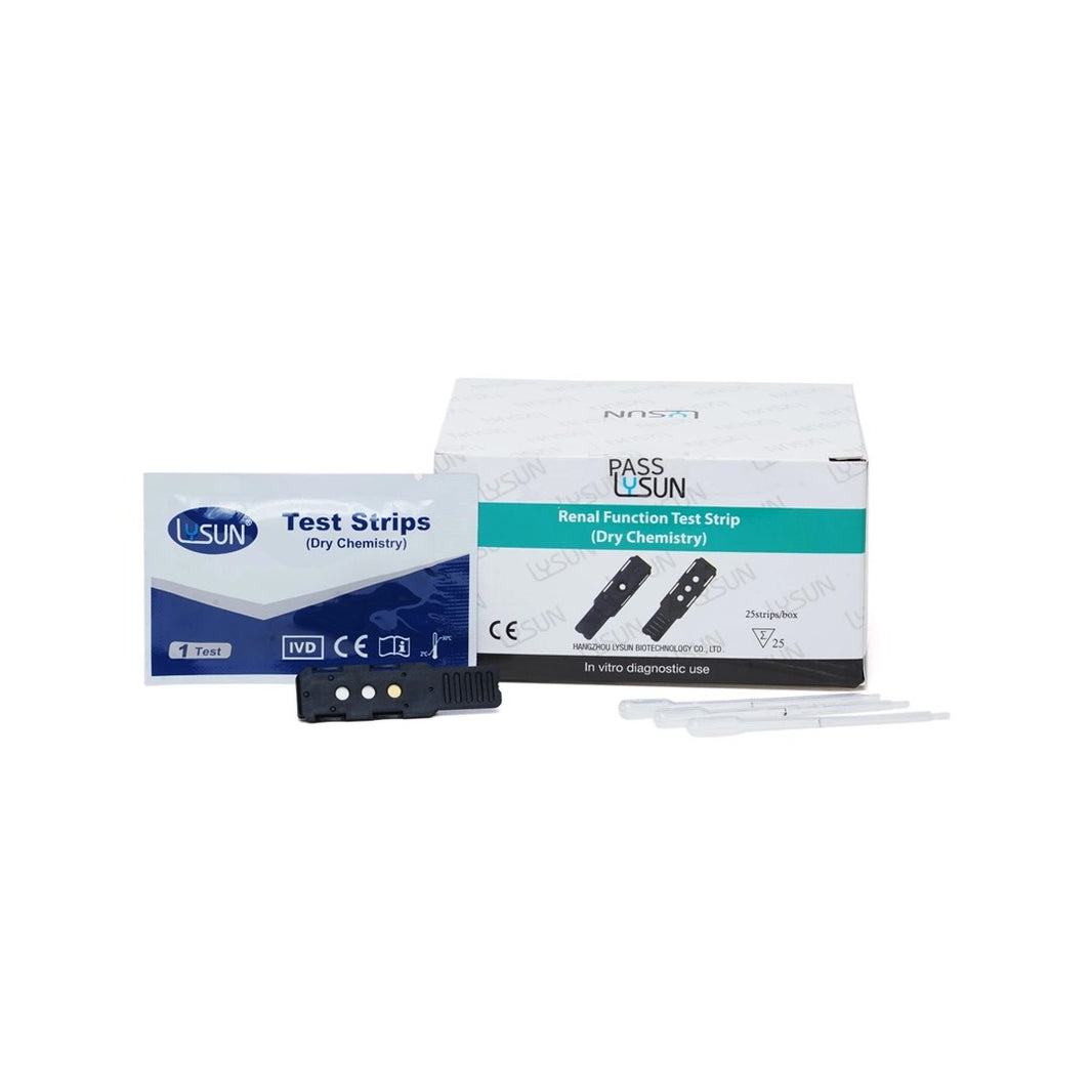 Accurex Renal Function Test Strips (25 Strips) | For Accurex Renal Function Analysis Meter RFM-101 | Uric Acid, Creatinine & Urea Test Strips