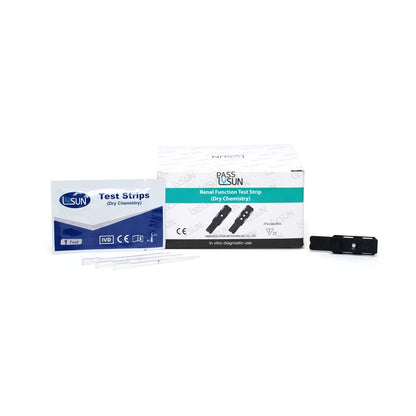 Accurex Renal Function Test Strips (25 Strips) | For Accurex Renal Function Analysis Meter RFM-101 | Uric Acid, Creatinine & Urea Test Strips