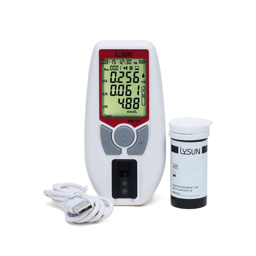 Accurex Renal Function Analysis Meter RFM-101 | POCT Analyzer for Uric Acid, Creatinine & Urea | Professional IVD Kidney Function Meter