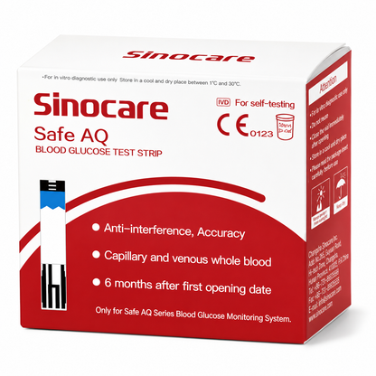 Sinocare Safe AQ Smart Blood Glucose Test Strips