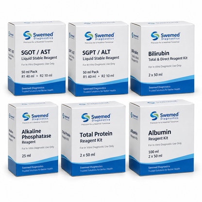 LFT Reagent Combo Kit | SGOT + SGPT + Bilirubin + ALP + Total Protein + Albumin