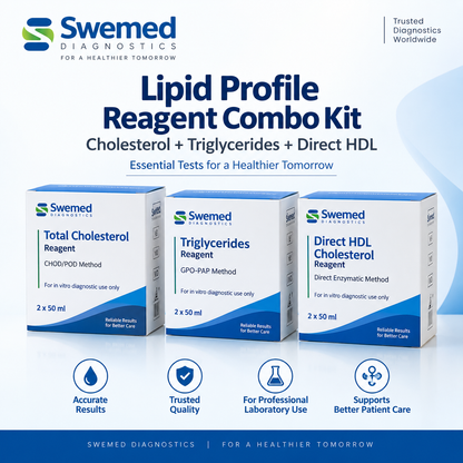 Swemed Lipid Profile Reagent Combo | Cholesterol + TG + HDL | Microsidd