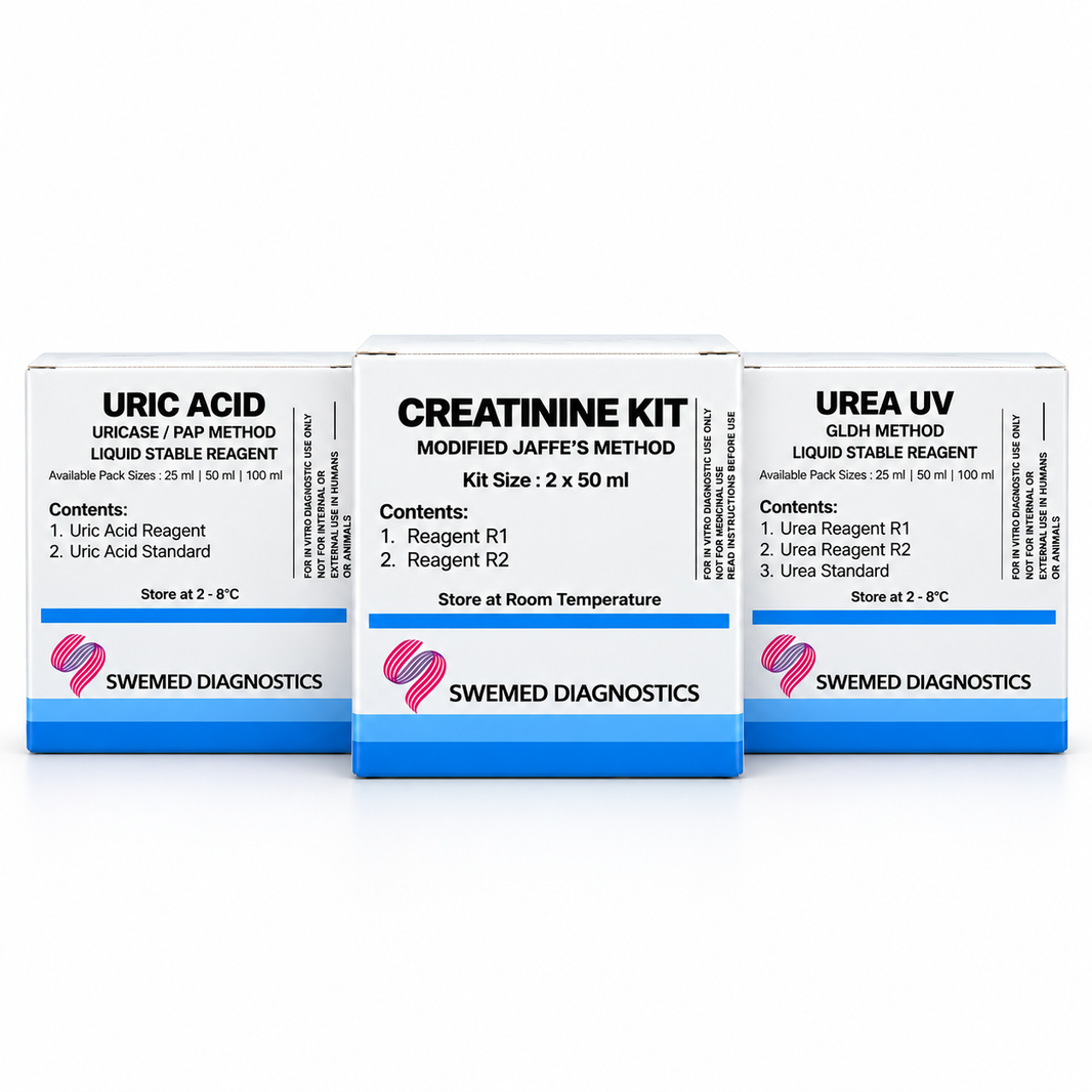 RFT Reagent Combo Kit | Urea UV + Creatinine + Uric Acid