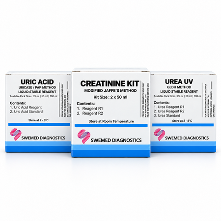 RFT Reagent Combo Kit | Urea UV + Creatinine + Uric Acid