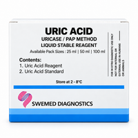 Uric Acid Reagent Kit – 25 ml, 50 ml & 100 ml | Uricase / PAP Method