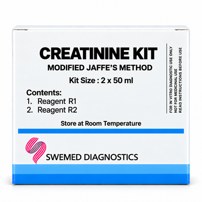 Swemed Creatinine Reagent 2x50ml Modified Jaffe Method Microsidd