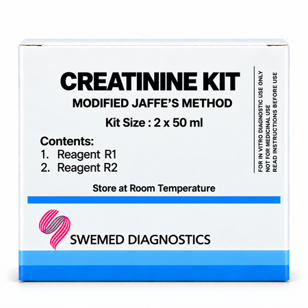 Swemed Creatinine Reagent 2x50ml Modified Jaffe Method Microsidd