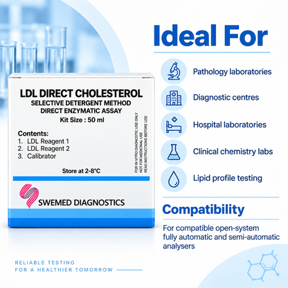 Swemed Direct LDL Cholesterol Reagent 50ml Direct Enzymatic Microsidd
