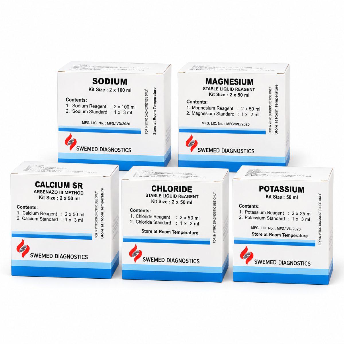 Swemed Electrolyte Combo Na + K + Cl + Ca + Mg + Phosphorus Microsidd