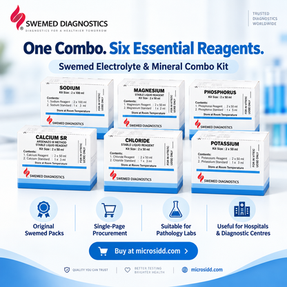 buy online Swemed Electrolyte Combo Na + K + Cl + Ca + Mg + Phosphorus Microsidd