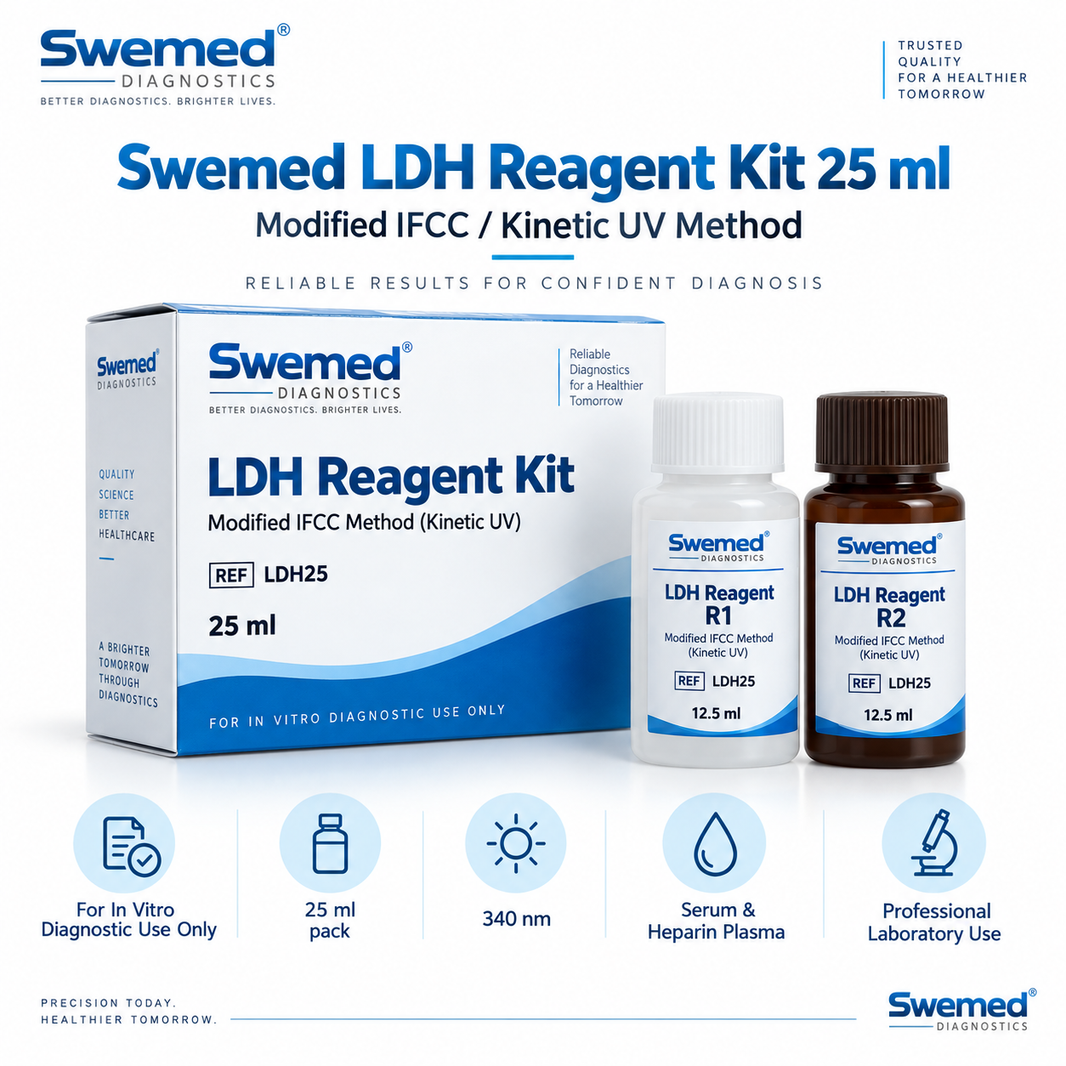 Swemed LDH Reagent Kit 25ml | Modified IFCC Kinetic Method Microsidd