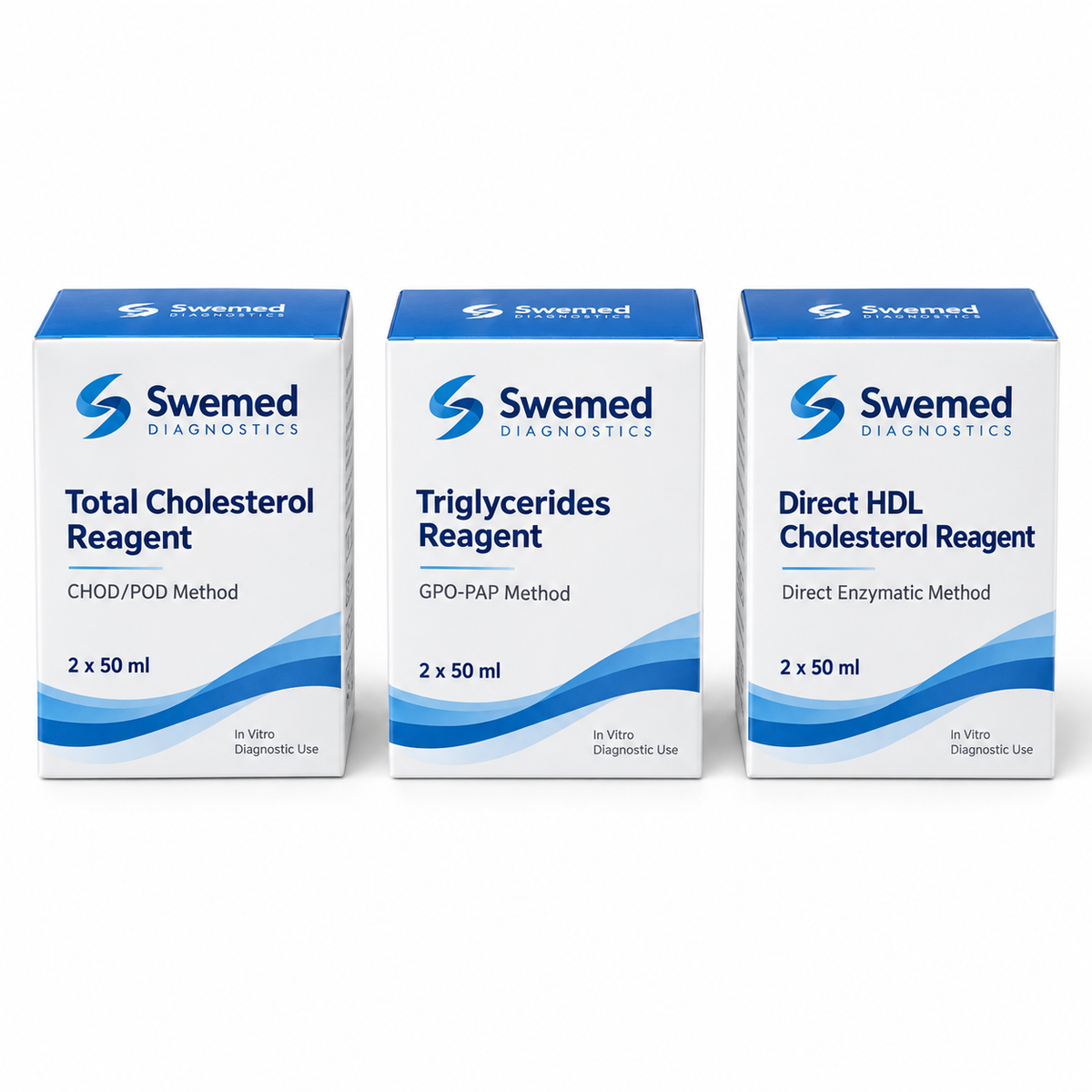 Swemed Lipid Profile Reagent Combo | Cholesterol + TG + HDL | Microsidd