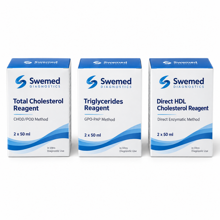 Swemed Lipid Profile Reagent Combo | Cholesterol + TG + HDL | Microsidd