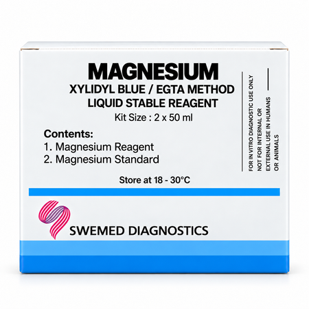 Swemed Magnesium Reagent 2x50ml Xylidyl Blue Method Microsidd
