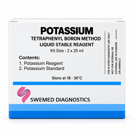 Swemed Potassium Reagent 2x25ml Electrolyte Kit Microsidd