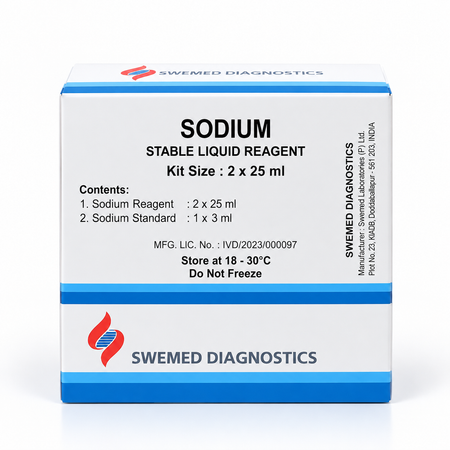 Swemed Sodium Reagent 2x25ml | Colorimetric Electrolyte Kit Microsidd