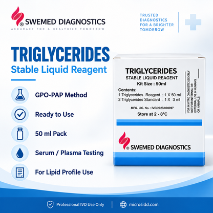 Swemed Triglycerides Reagent 50ml & 2x50ml GPO-PAP Microsidd