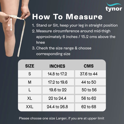 Tynor Cap Patella Knee Support D07 | Patellar Knee Brace for Pain Relief &amp; Stability | Sizes S, M, L, XL, XXL