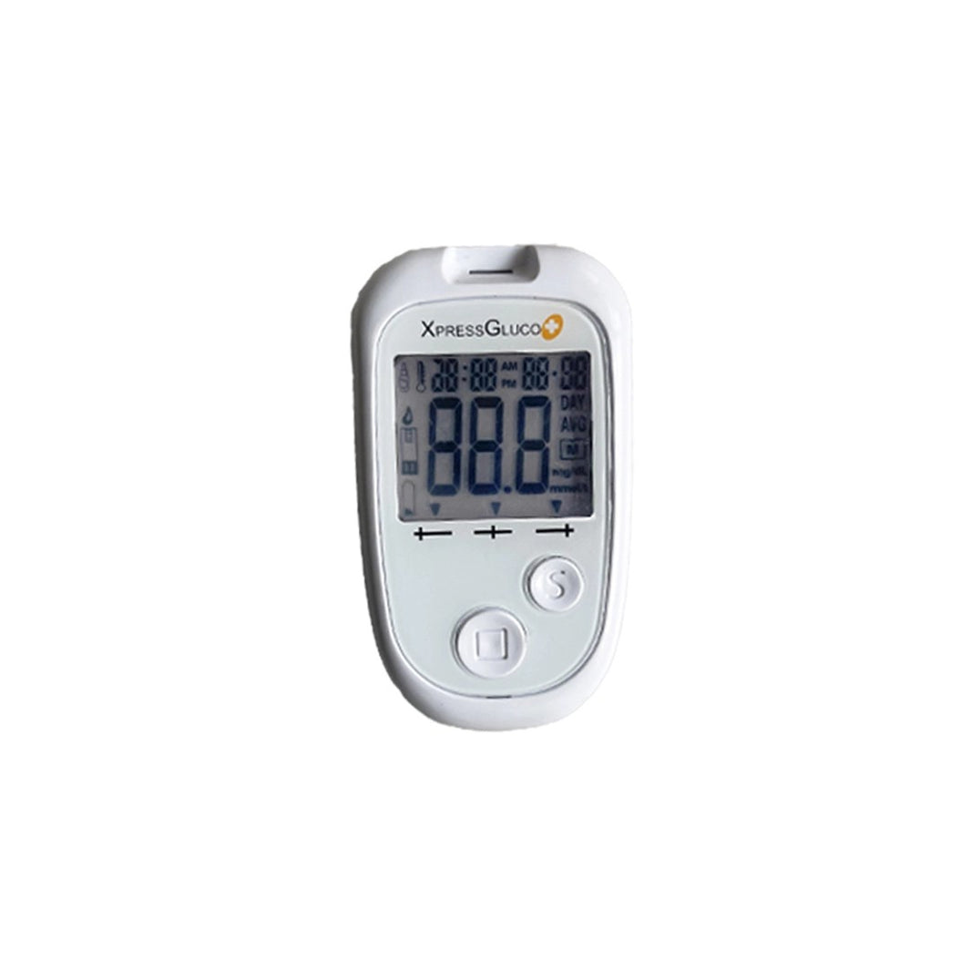 Accurex Xpress Gluco+ Kit | Blood Glucose Monitoring System with 10 Test Strips & 10 Lancets | No Coding | Electrochemical Glucometer