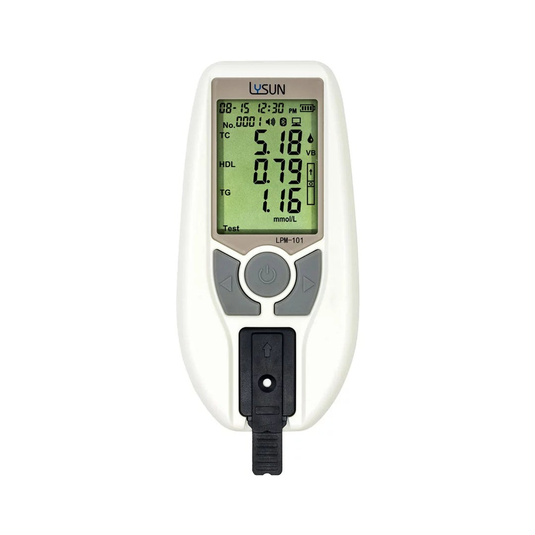 Accurex Lipid Profile Meter LPM-101 blood lipid analyzer for total cholesterol HDL triglycerides and calculated LDL