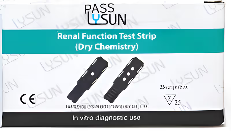 Accurex Renal Function Test Strips (25 Strips) | For Accurex Renal Function Analysis Meter RFM-101 | Uric Acid, Creatinine & Urea Test Strips