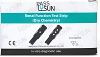 Accurex Renal Function Test Strips (25 Strips) | For Accurex Renal Function Analysis Meter RFM-101 | Uric Acid, Creatinine & Urea Test Strips