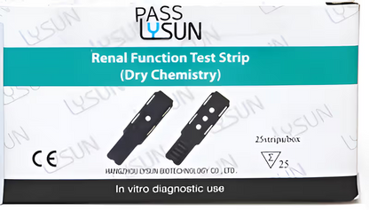 Accurex Renal Function Test Strips (25 Strips) | For Accurex Renal Function Analysis Meter RFM-101 | Uric Acid, Creatinine & Urea Test Strips