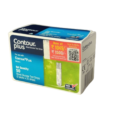 Contour Plus one glucometer strips