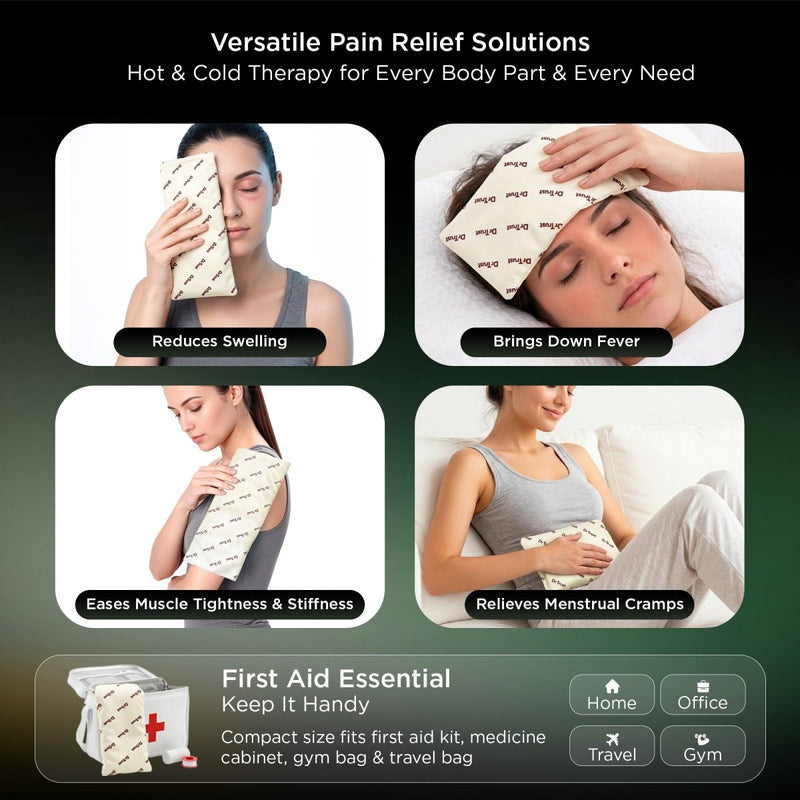 Dr Trust 397 hot cold gel pack 5 layer flexible reusable design with protective cover