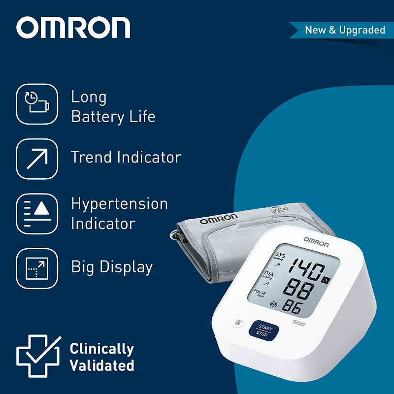 Omron HEM-7181 Automatic Upper Arm Blood Pressure Monitor | IntelliSense™ Digital BP Machine with Hypertension & Irregular Heartbeat Detection