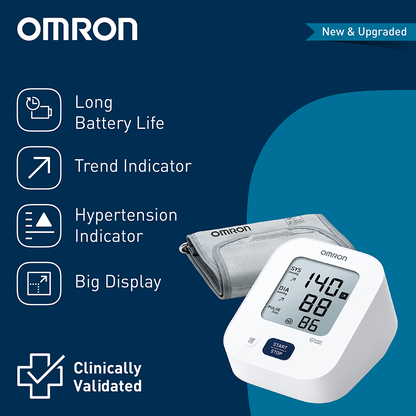 Omron HEM-7181 Automatic Upper Arm Blood Pressure Monitor | IntelliSense™ Digital BP Machine with Hypertension & Irregular Heartbeat Detection